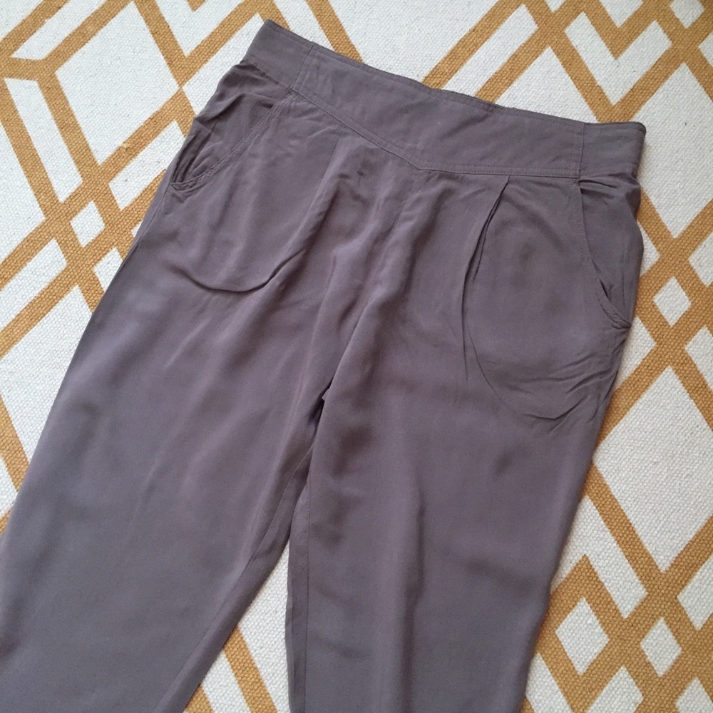 Free People Taupe Rayon Pants