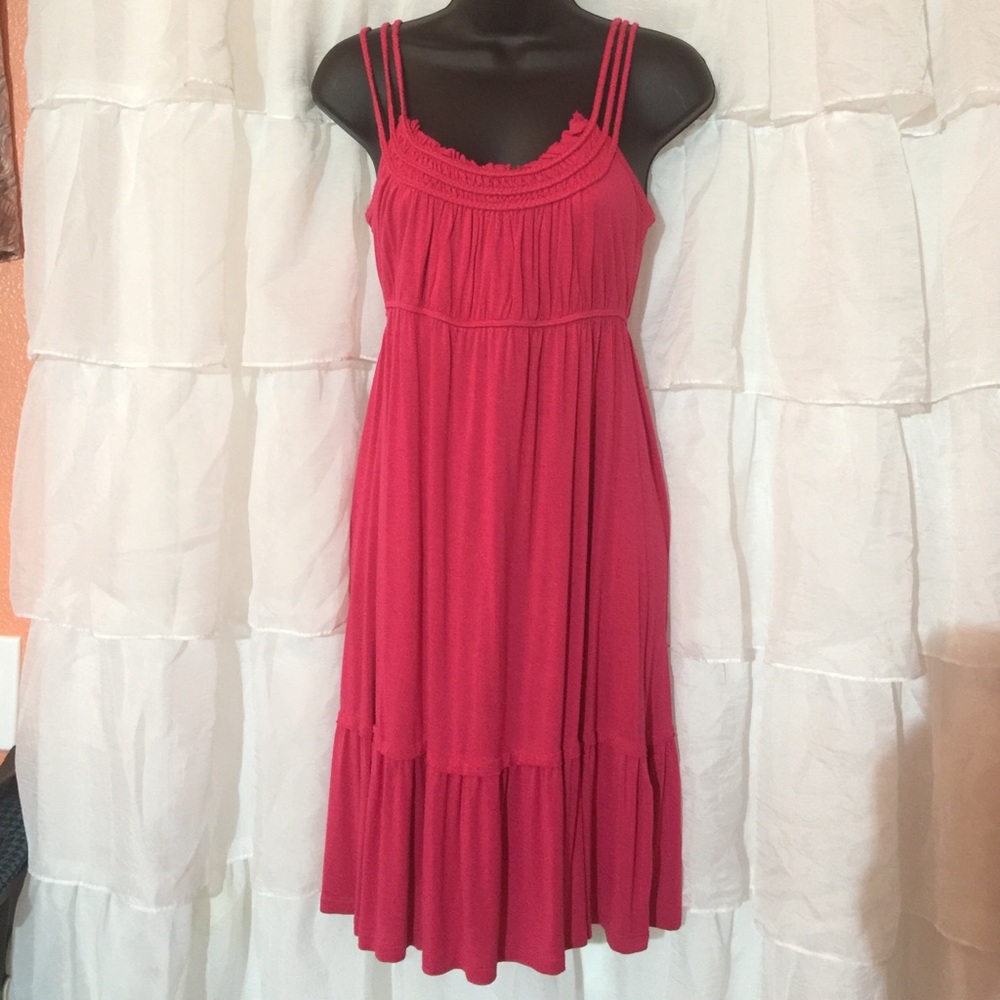 Cute Spaghetti Strap Sun Dresd