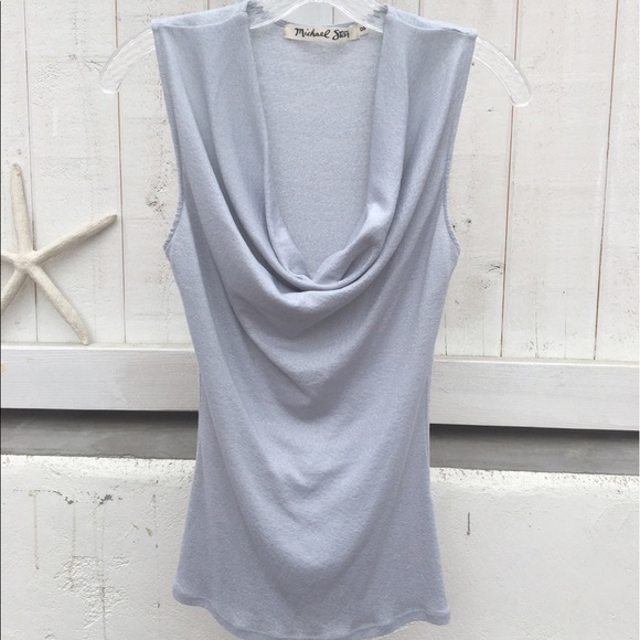 Anthropologie Tops - Anthro Michael Stars Shine Sleeveless Drape Neck