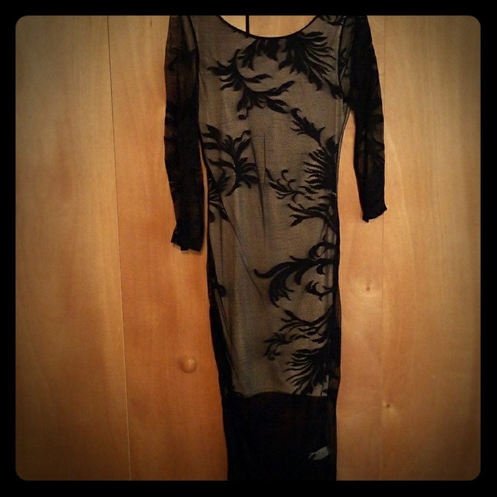 NWT Black Lace Bodycon Dress