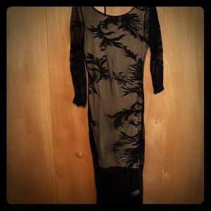 NWT Black Lace Bodycon Dress