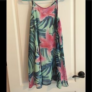 Flowy Hawaiian Flower Dress