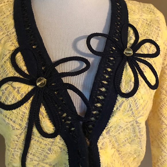 Anthro Field Flower Cardi/Top - Picture 2 of 4