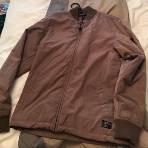Obey taupe bomber men's small