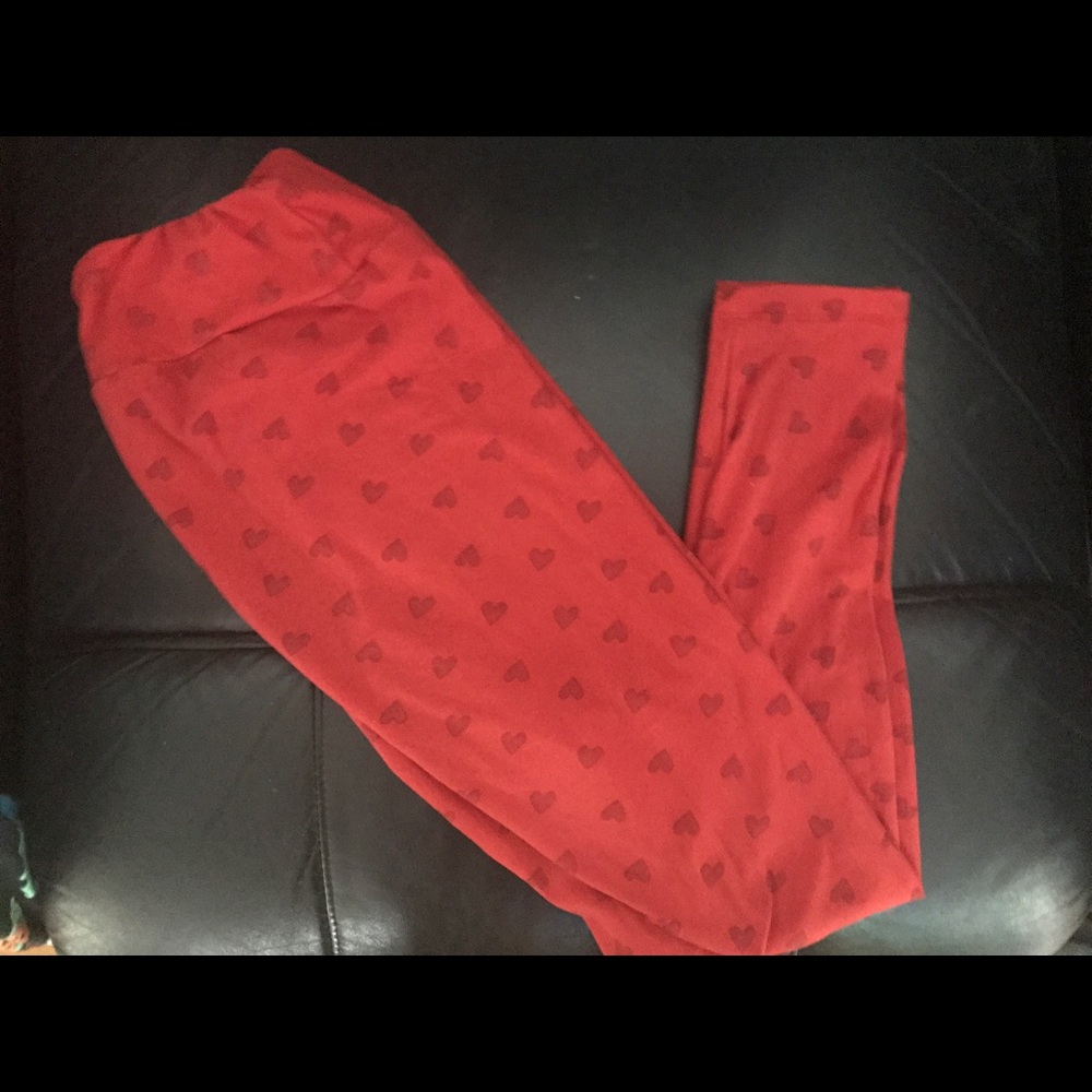 VGUC Valentines Lularoe Leggings