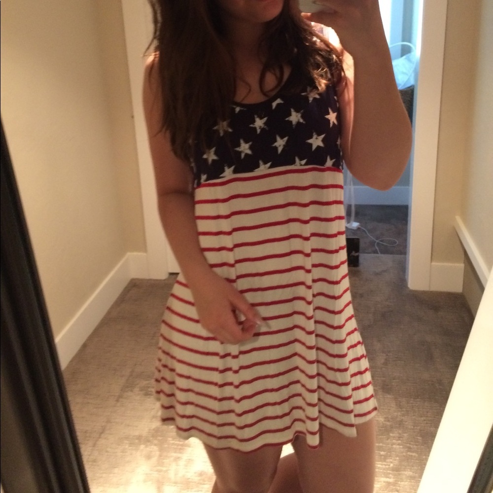 American flag tank top/ sundress/ coverup