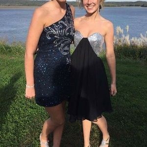 Black sparkly homecoming dress