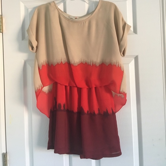 Gianni Bini Orange Ombré Dress - Picture 1 of 2
