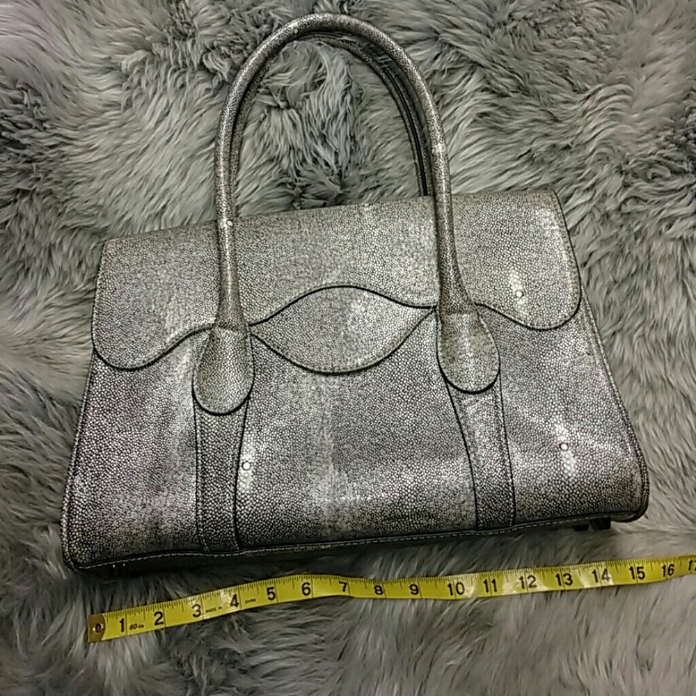 BCBG Monitor Lizard Patterned Satchel