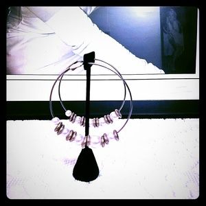 Pearl embellishments earrings