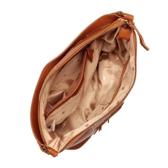 Lucky Brand Brown Tassel Leather Bag - Picture 3 of 7