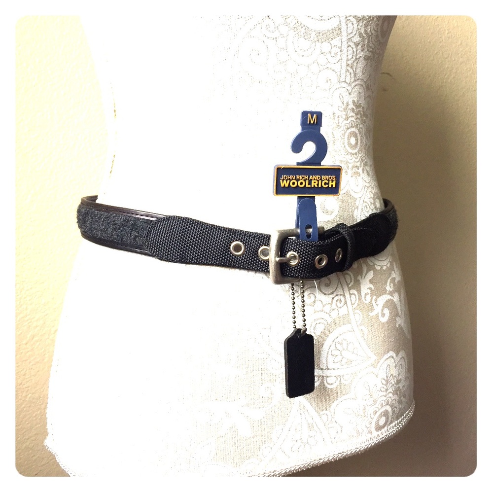 Woolrich Wool & Leather Belt