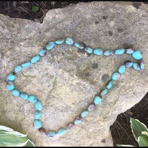 Turquoise-colored necklace