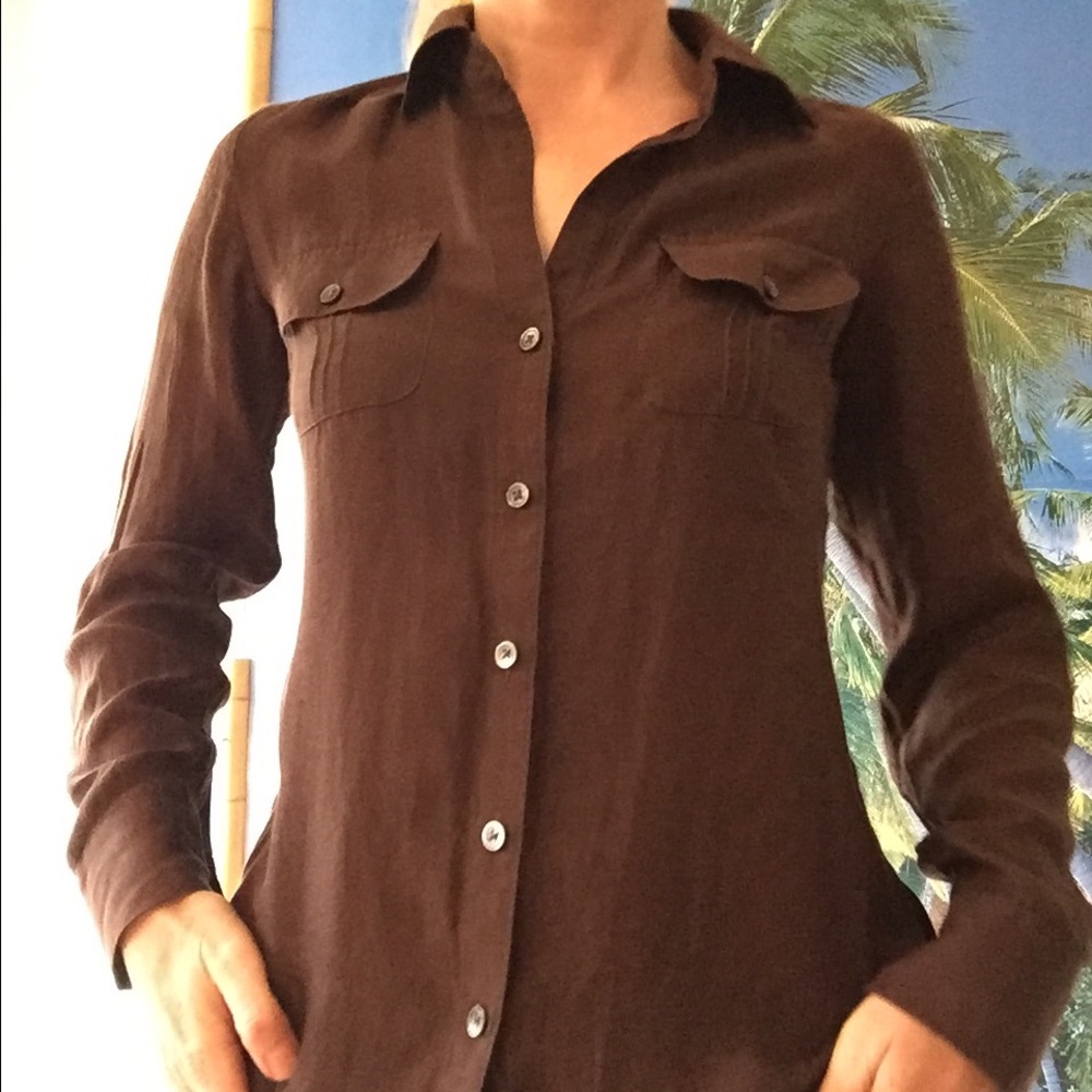 🛍BIG SALE🛍Banana Republic brown blouse 👚