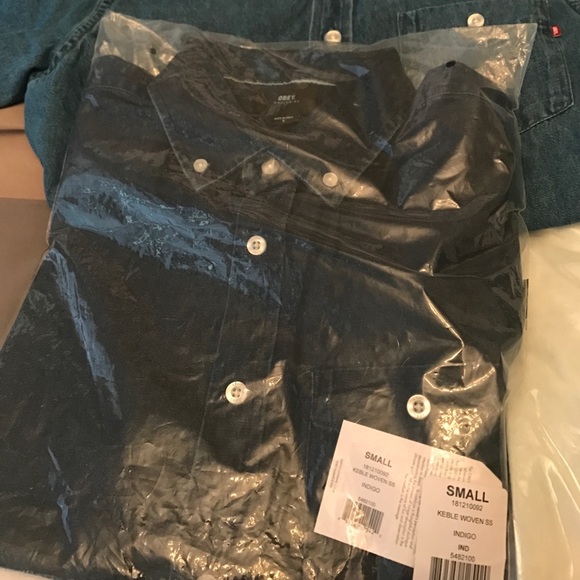 Obey short sleeve button ups multiple colors small - Picture 3 of 4