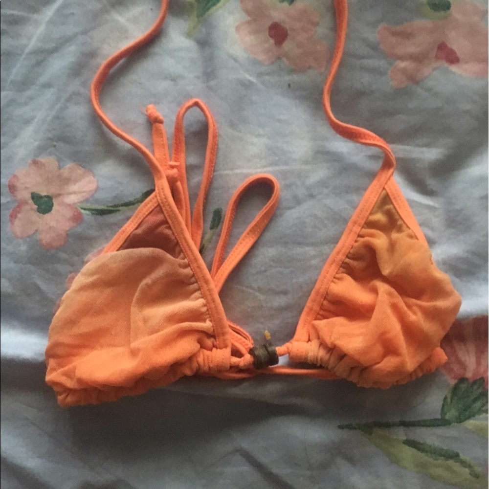 mora orange bikini top