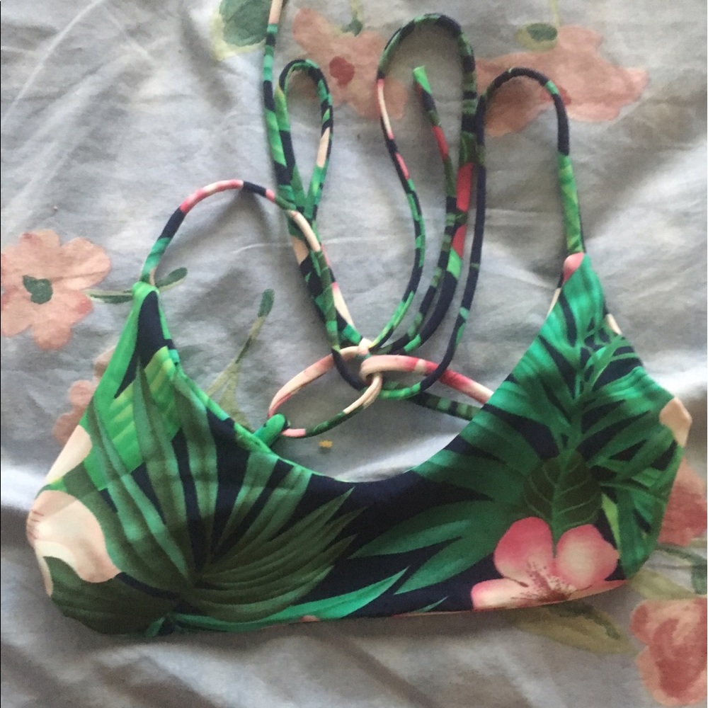 floral bikini top