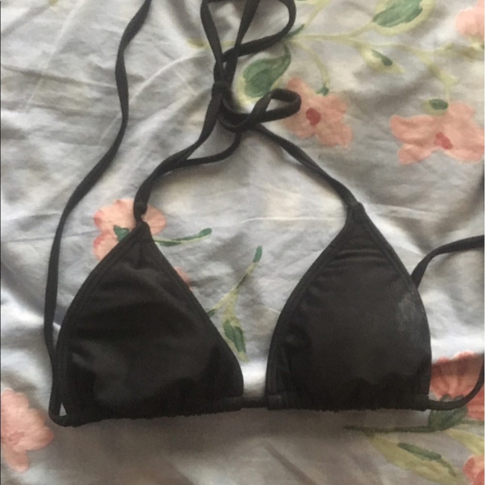black triangle bikini top
