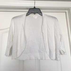 White Cropped Sweater