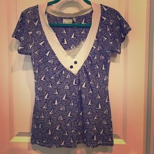 Anthropologie Porridge Sailboat Shirt ⚓️