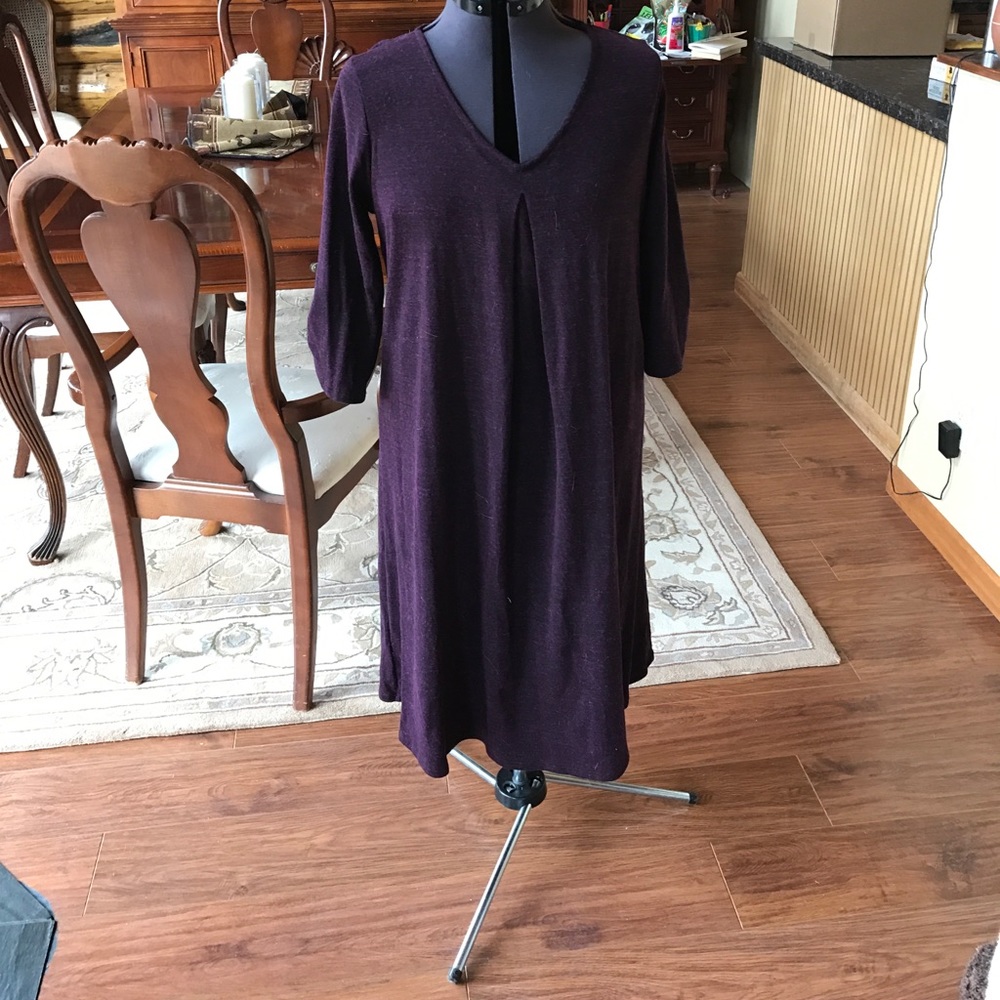 Purple/red sweater dress