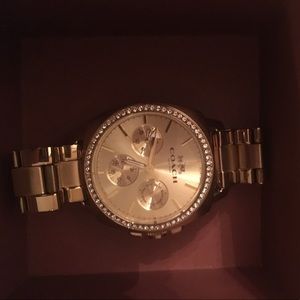 Stainless steel Gold Coach Watch