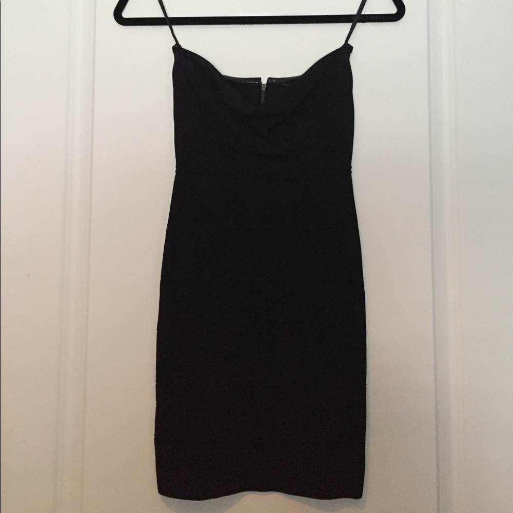 bcbg black bandage dress Strapless Bcbg maxazria dress