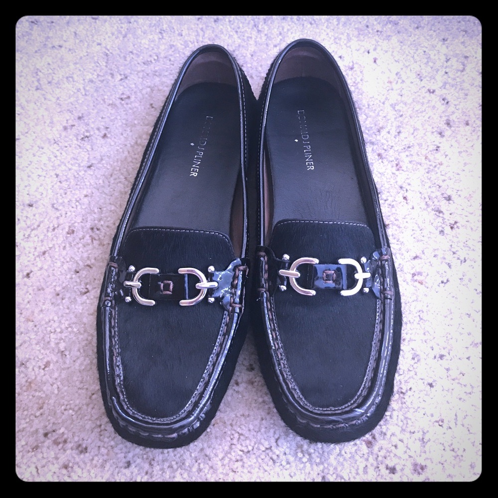 Donald J Pliner Fur Driving Loafers