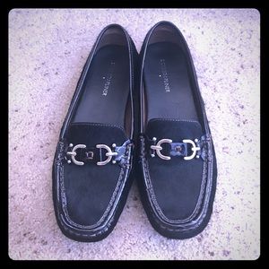 Donald J Pliner Fur Driving Loafers