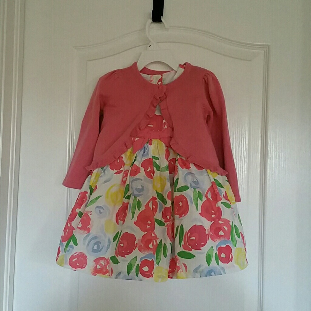 Gymboree 18 mo dress with 24 mo sweater