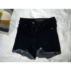 American Eagle Blue Denim High Rise Shorts