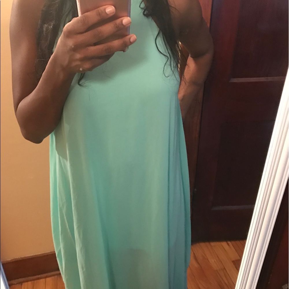 Sheer maxi dress