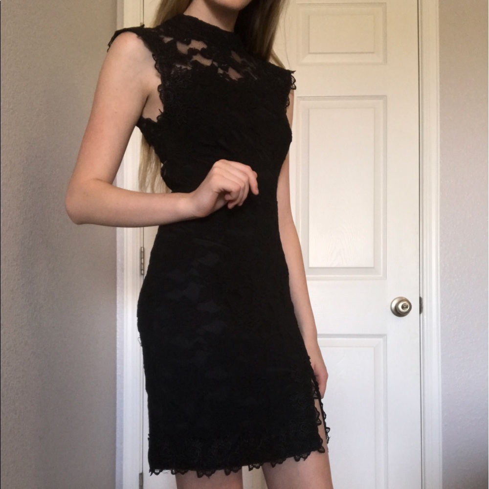 open back lace dress