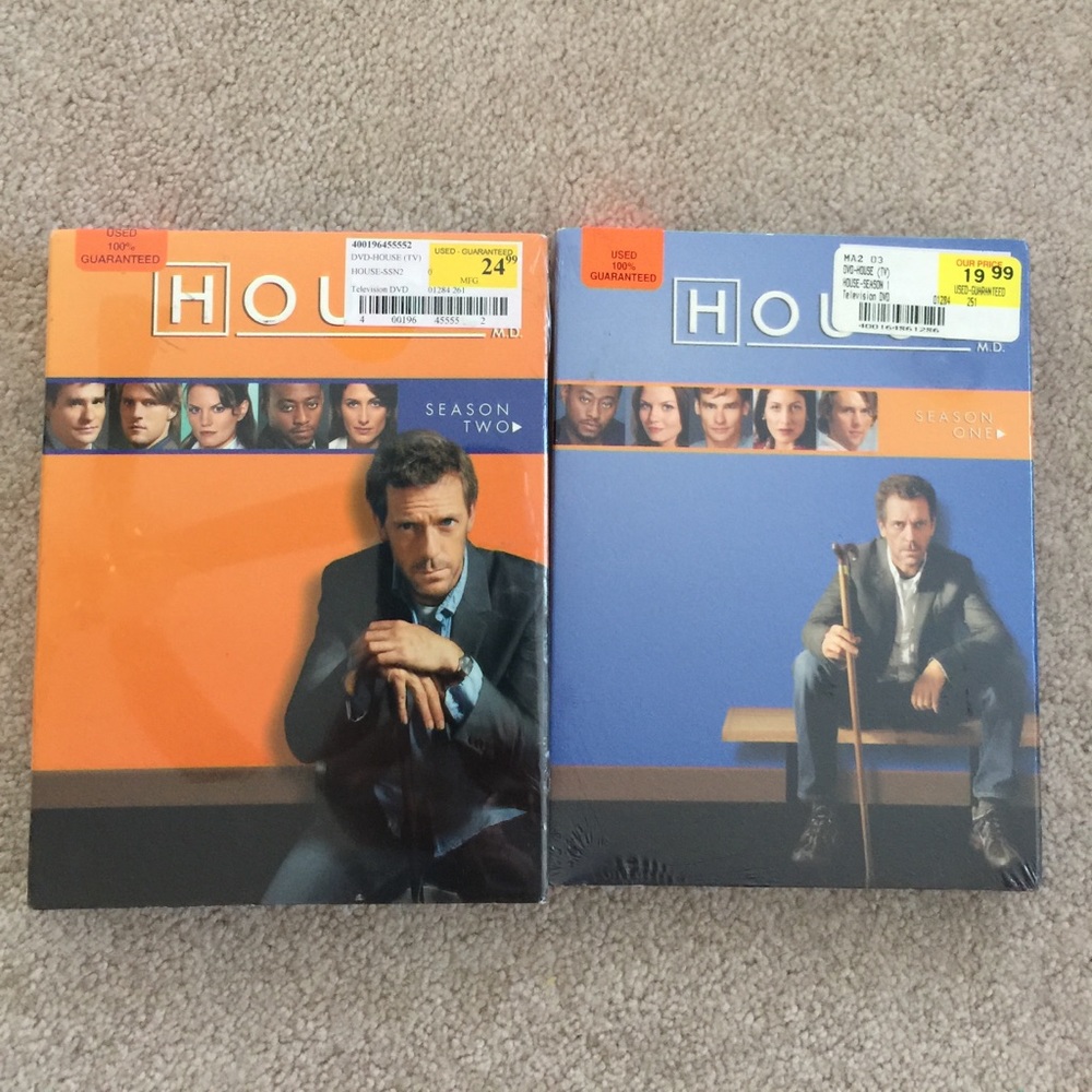 Still in plastic wrap: House season 1 & 2