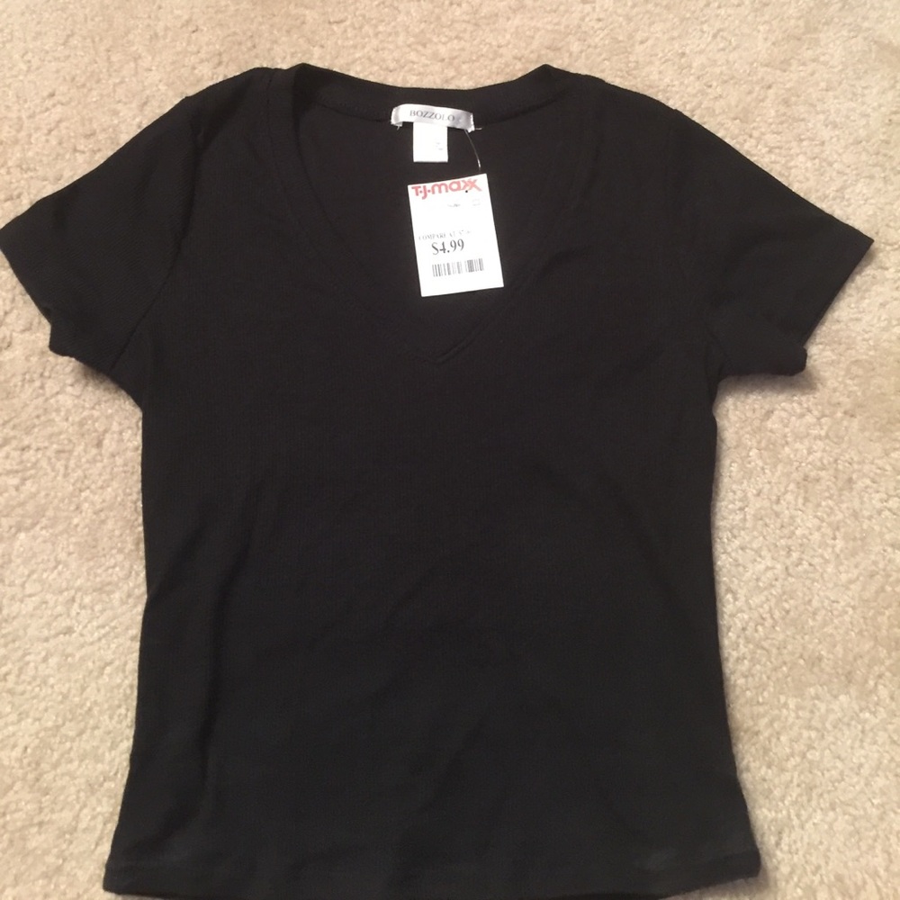 Black crop top
