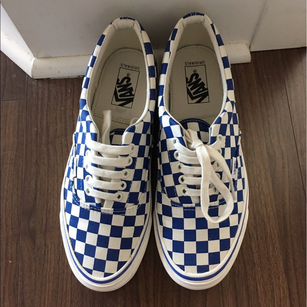 Vans checkerboard Blue/White sz Men 9