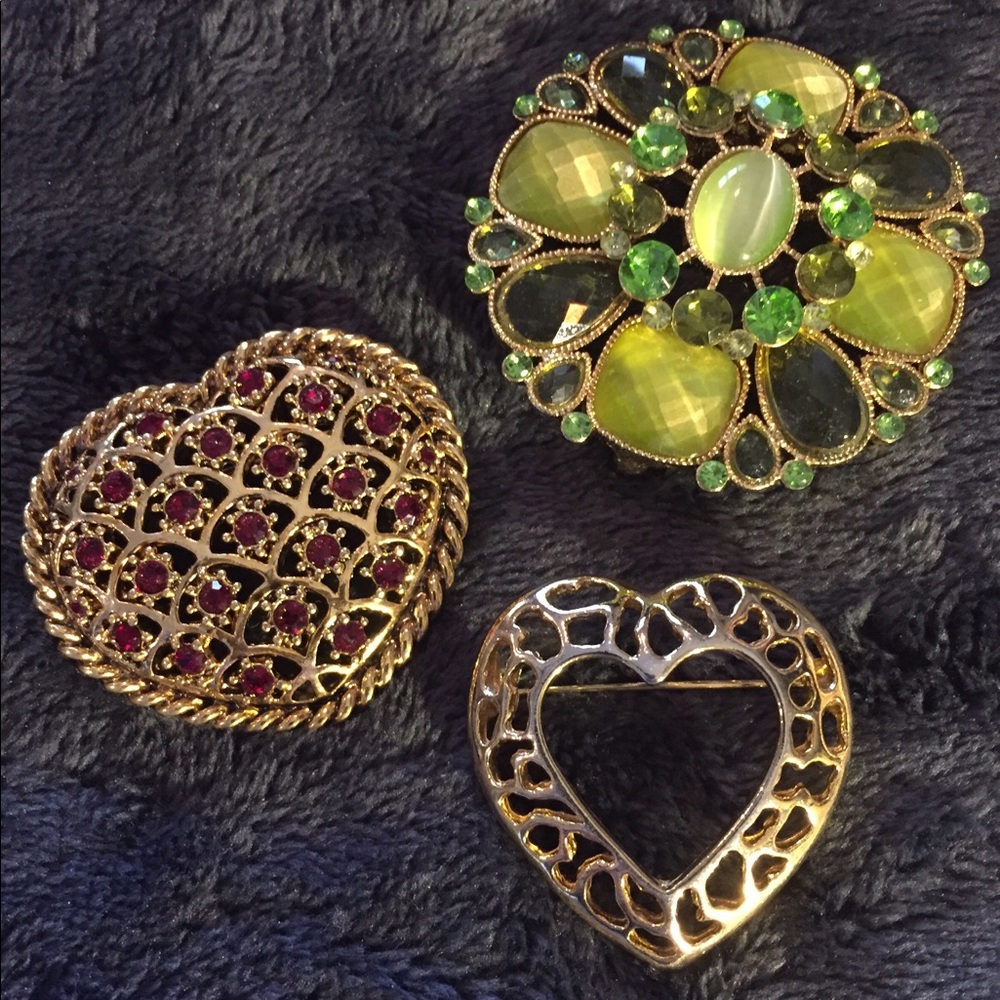 Eye-catching Brooch  Trio (pins)