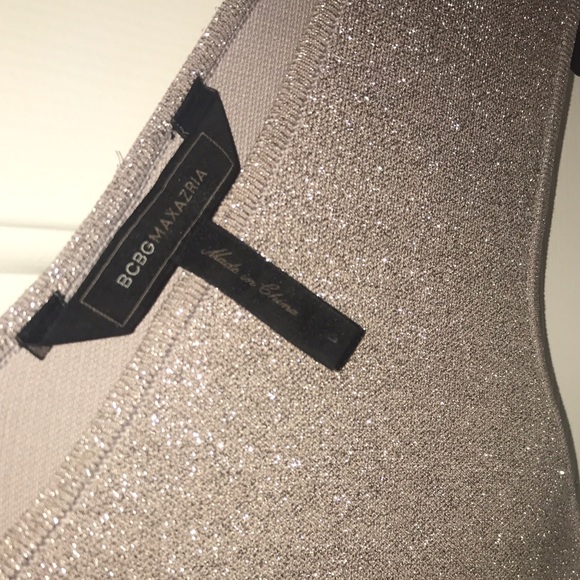 BCBGMaxAzria Body Con Ribel Dress with Lurex - Picture 4 of 8