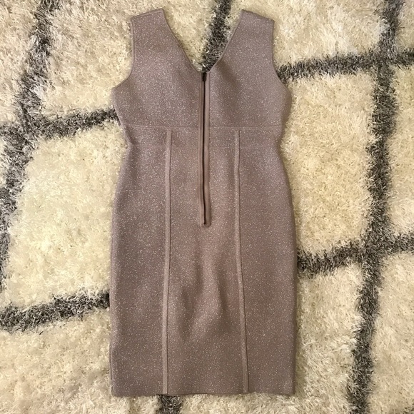 BCBGMaxAzria Body Con Ribel Dress with Lurex - Picture 6 of 8