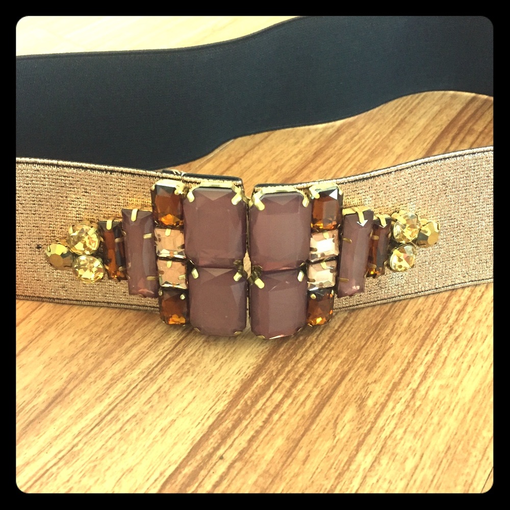 Anthropologie Elastic Coral Belt