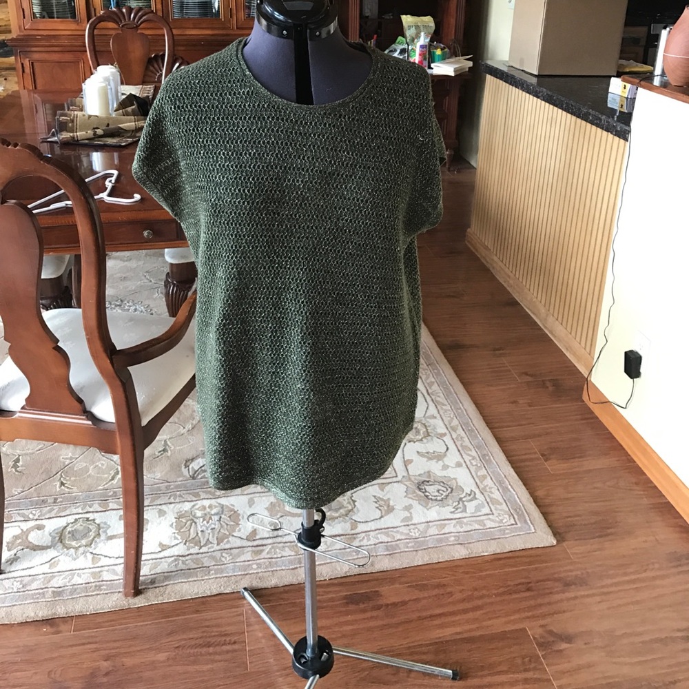 Green sweater vest