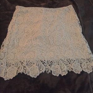 High waisted ivory skirt size 8