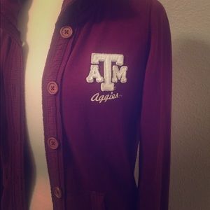 Texas A & M Button down Vintage style Sweatshirt