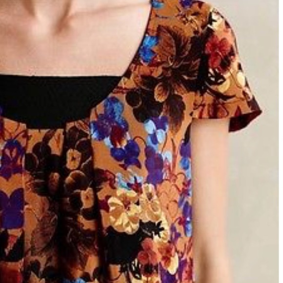 NWT Anthro "Pintura Silk Shift" - Picture 3 of 4