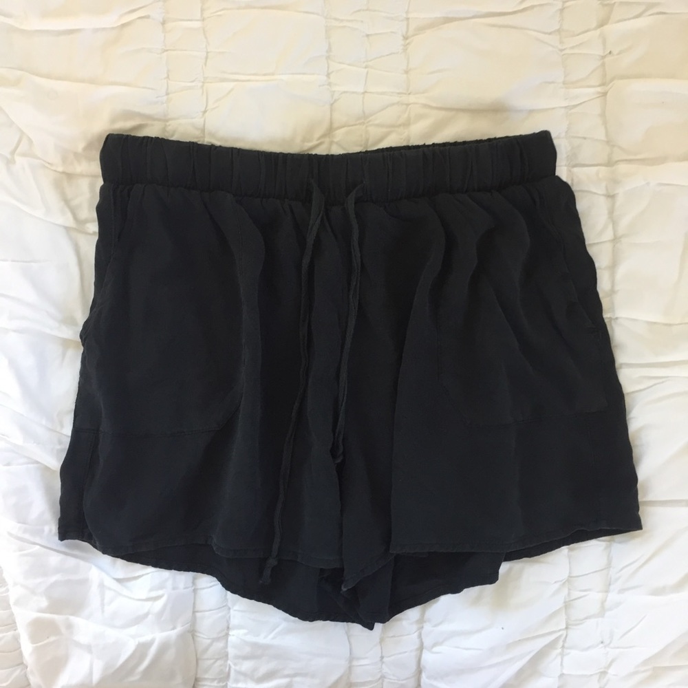 Black flowy shorts