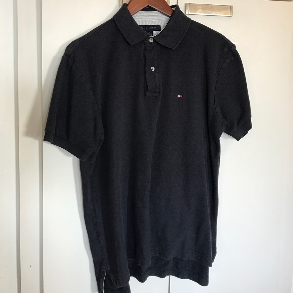 Short sleeve navy polo
