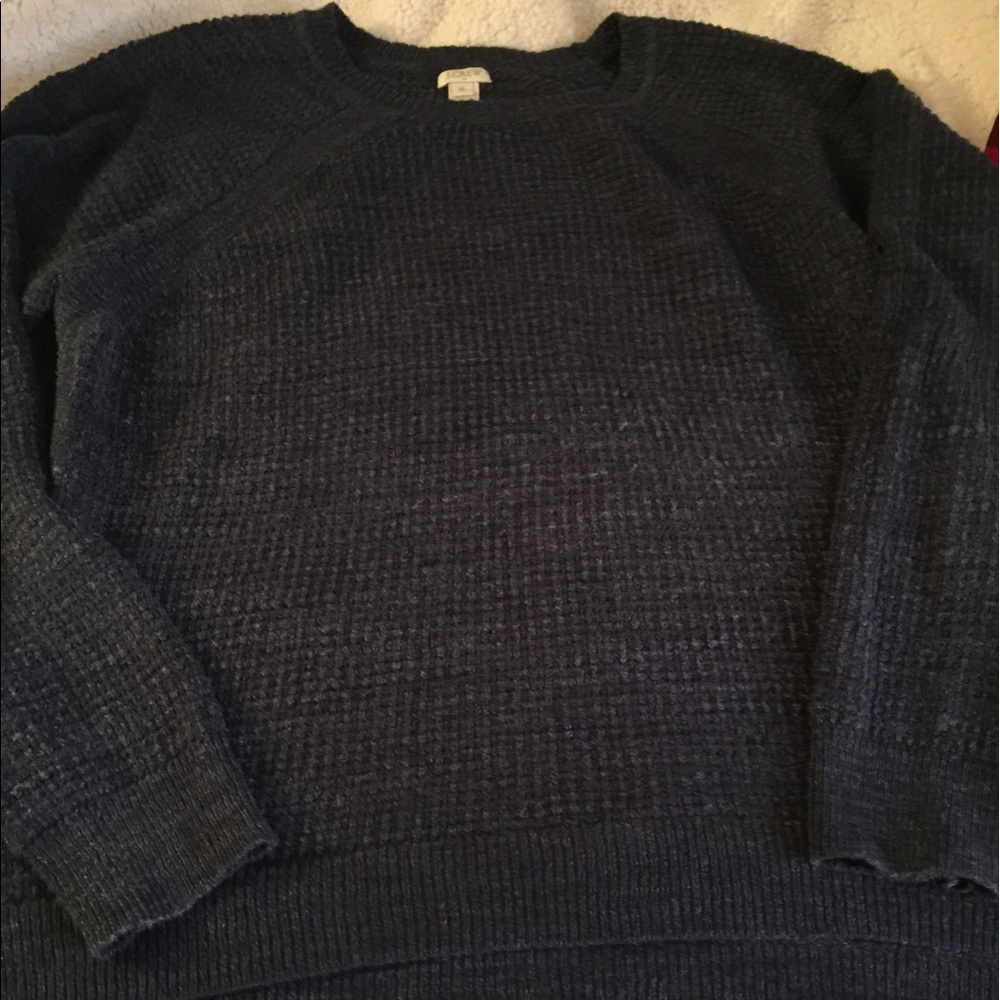J.crew crew neck blue sweater XL ladies