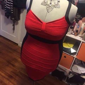 Forever 21 red bandage dress