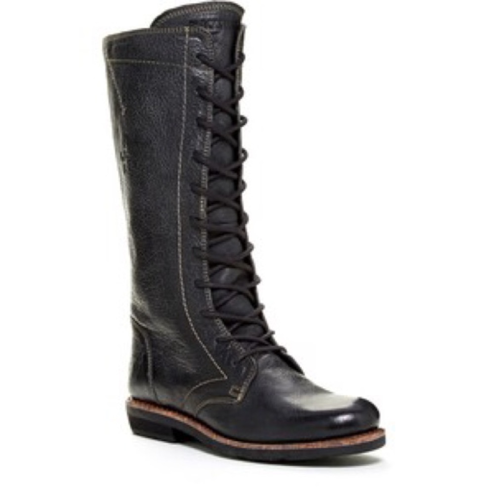 BLACKSTONE Lace-Up Mid Leather Handcrafted Boots