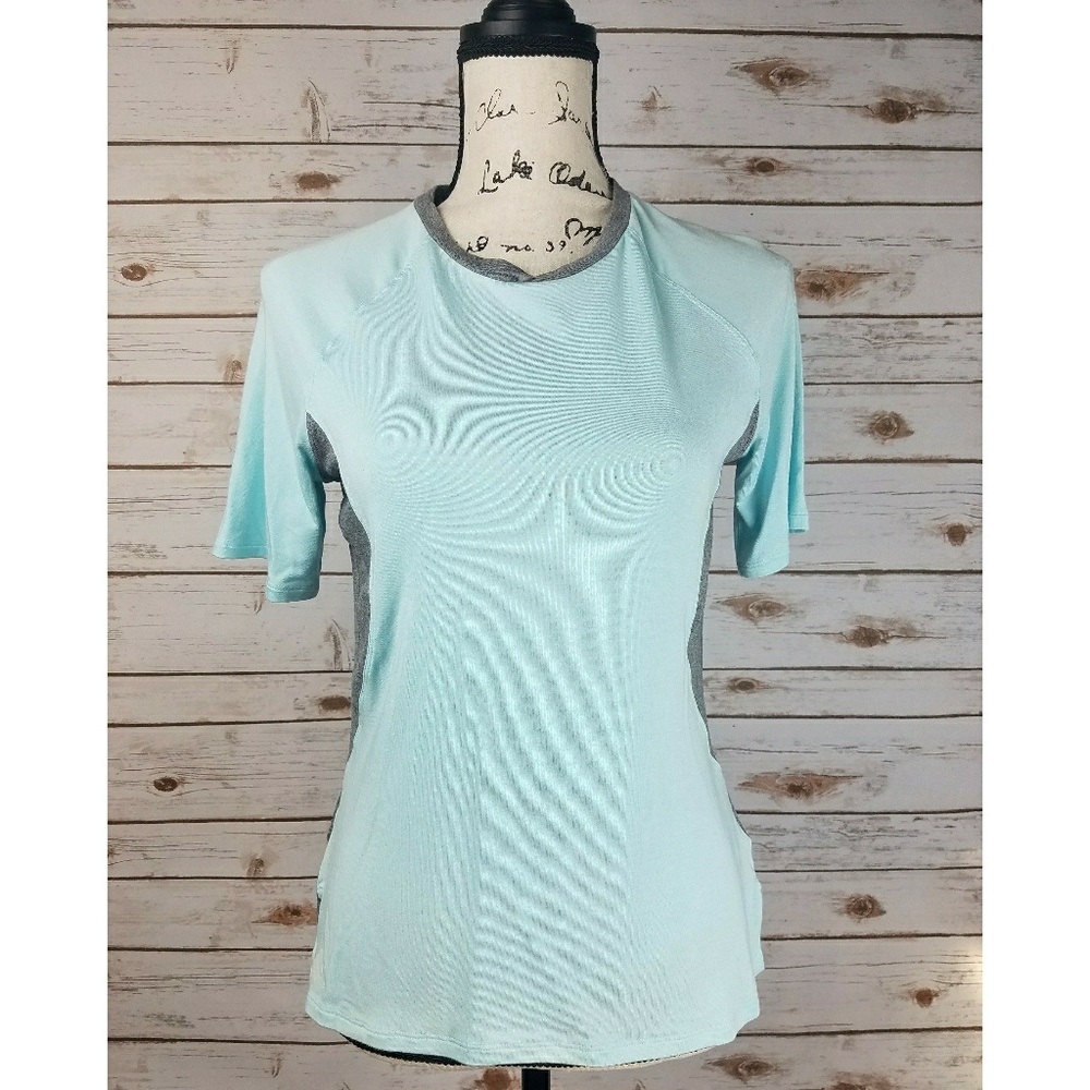 Adidas NWT Athletic Tee Super Soft Blue and Gray